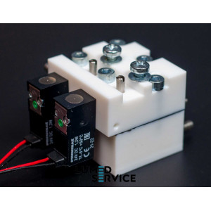 Блок пневматичних клапанів Chirana на 2 інструменти для стоматологічної установки 