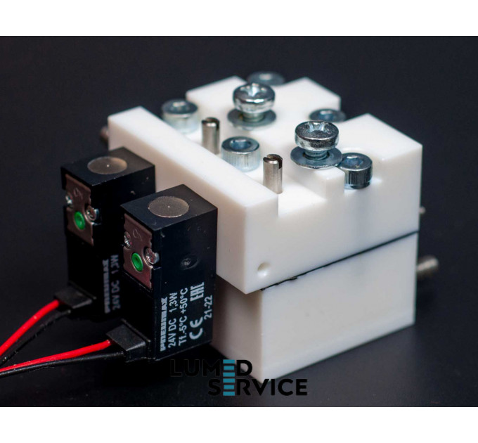 Блок пневматичних клапанів Chirana на 2 інструменти для стоматологічної установки 