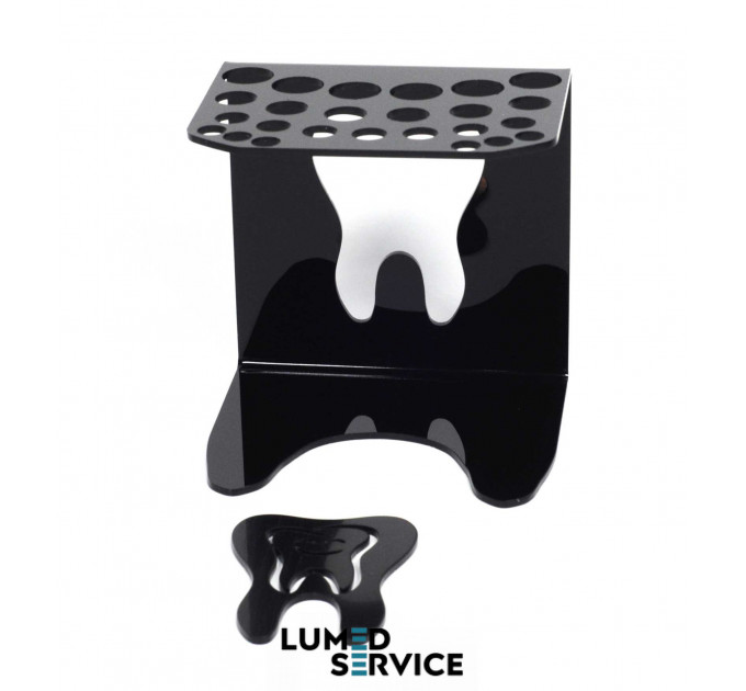 Підставка 25 шприців +3 баночки чорна для стоматологічних фотополімерних композитів