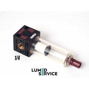 Пневматичний модульний фільтр Aircomp Line 042, 1/4", напівавтоматичний дренаж (SS)