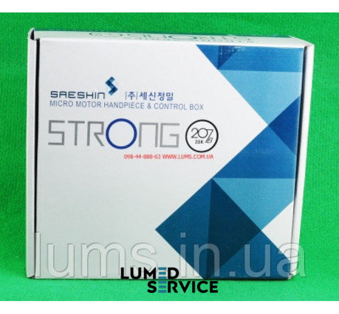 Зуботехнічний дриль Strong 207В (мотор Strong 102, 35 000 обертів в хвилину, 100 Вт, 2,8 Н*см)