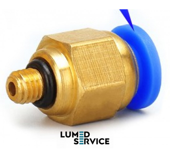 Штуцер прямий PU4 M5 фітинг цанговий швидкознімний з різьбою