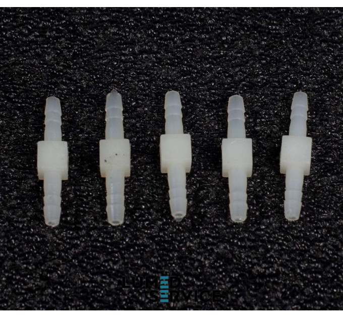 З'єднувач пластик ялинка 3 мм для пневмошлангів у стоматологічних установках упаковка 5 шт