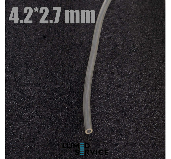 Силіконова трубка 4,2*2,7 мм капіляр для рукавів турбінного шланга 