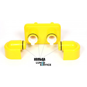 Ремкомплект 4 кільця жовтого фільтра слиновідсмоктувача та пилососу для стоматологічної установки