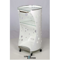 Столик Panmed ПАНОК 4 зі склом 45*46 см овальный для стоматологічного кабінету