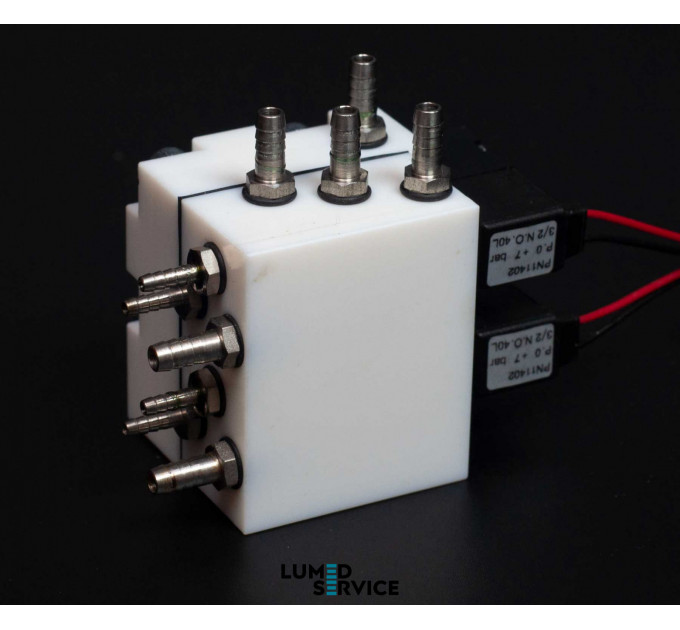 Блок пневматичних клапанів Chirana на 2 інструменти для стоматологічної установки 