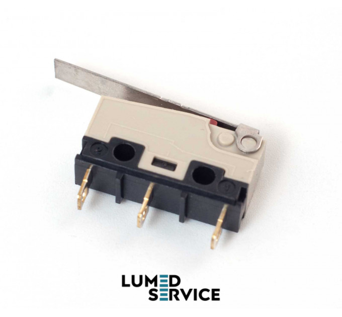 Мікровимикач UM10D 0.1A 250V для стоматологічного обладнання, з плоским важелем