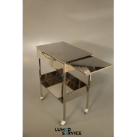 Столик Panmed нержавіюча сталь медичний з ящиком та висувною площиною