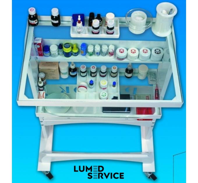 Столик Panmed ПАНОК 1 60*40 см прямокутний для стоматологічного кабінету