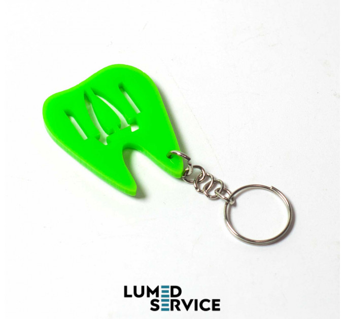 Брелок зубний набір 10 шт колір асорті випадковий акрил