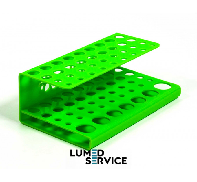 Підставка 36 шприців +7 бондів зелена для стоматологічних фотополімерних композитів