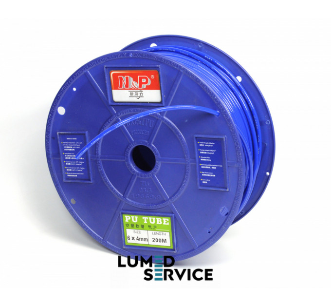 Шланг поліуретановий 6*4 мм пневматичний  для стоматологічної установки