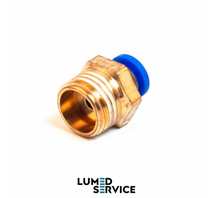 Штуцер прямий PU4 РН1/4 фітинг цанговий швидкознімний з різьбою