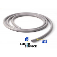 Шланг слиновідсмоктувача діаметр 6 стінка 2 мм силіконовий для аспірації стоматологічної установки