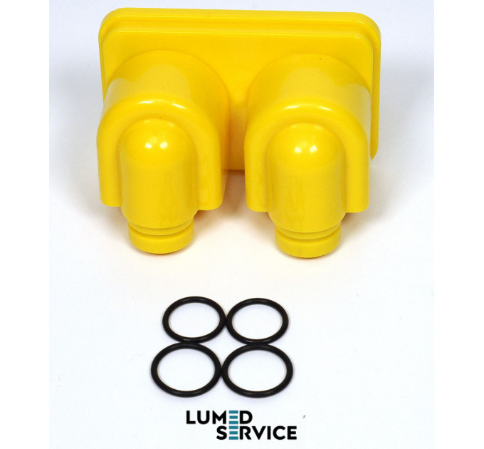 Ремкомплект 4 кільця жовтого фільтра слиновідсмоктувача та пилососу для стоматологічної установки