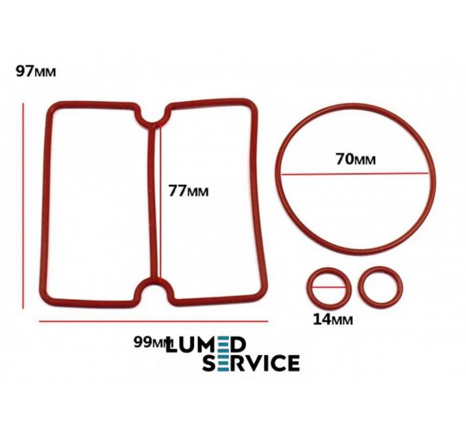 Комплект прокладок 1500Вт для голівки безмасляного компресора