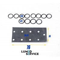 Ремкомплект пневмоблоку Chirana Chise мембрана з кільцями для стоматологічної установки