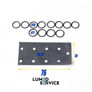 Ремкомплект пневмоблоку Chirana Chise мембрана з кільцями для стоматологічної установки