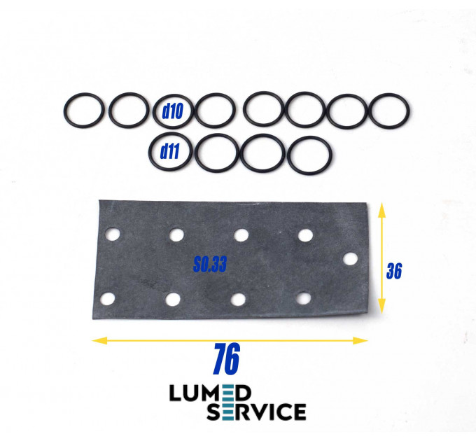 Ремкомплект пневмоблоку Chirana Chise мембрана з кільцями для стоматологічної установки