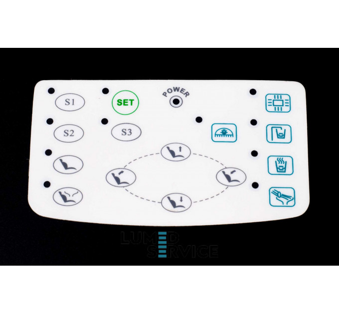 Мембранна клавіатура 11,5х6,5 см до панелі управління лікарем для стоматологічної установки