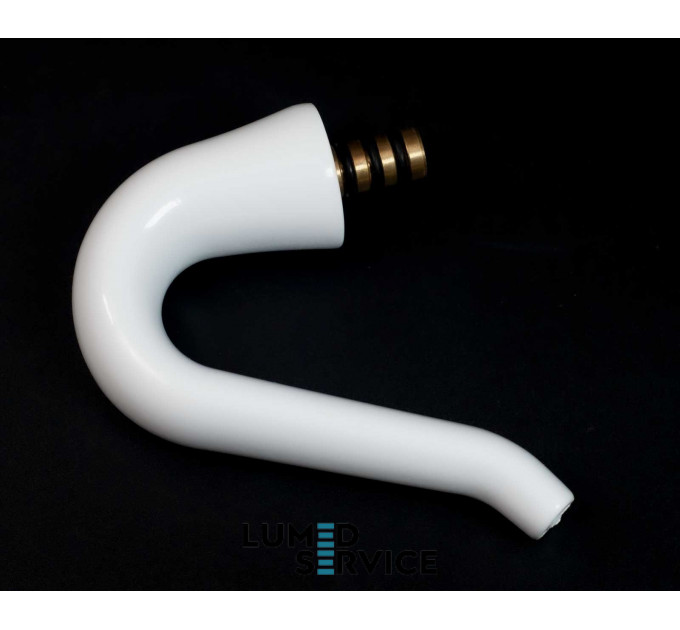 Носик для змиву плювальниці стоматологічної установки вигнутий класичний довгий