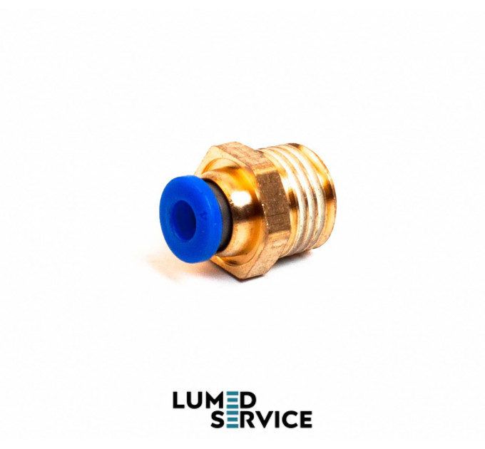 Штуцер прямий PU4 РН1/4 фітинг цанговий швидкознімний з різьбою