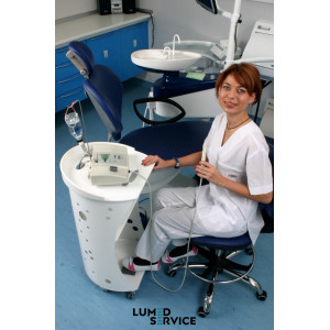 Столик Panmed ПАНОК 4 c акрилом 45*46 см овальный для стоматологічного кабінету