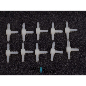 З’єднувач пластик трійник 3 мм для пневмошлангів у стоматологічних установках упаковка 10 шт