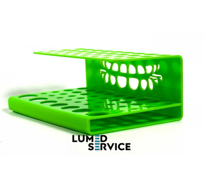 Підставка 36 шприців +7 бондів зелена для стоматологічних фотополімерних композитів