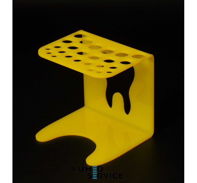 Підставка 25 шприців жовта для стоматологічних фотополімерних композитів