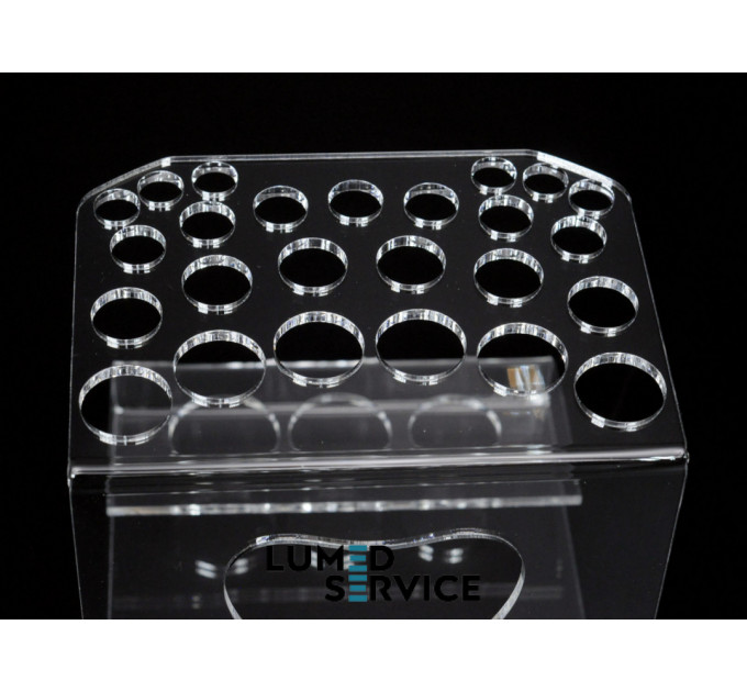 Підставка 25 шприців +3 прозора баночки для стоматологічних фотополімерних композитів