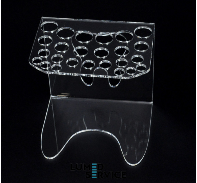 Підставка 25 шприців прозора для стоматологічних фотополімерних композитів