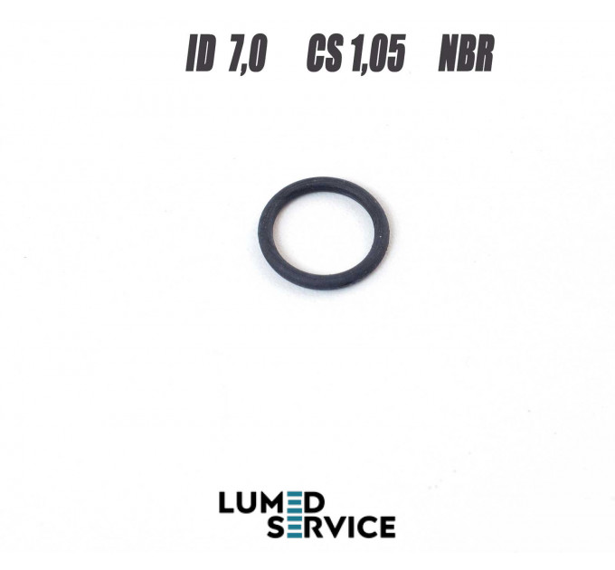 Кільце ущільнювальне 7,0×1,05 мм NBR для стоматологічного обладнання