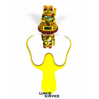 Дзеркало зуб жовте акрил оглядове для пацієнта