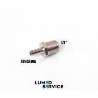 Штуцер прямий різьба 1/8″ під шланг 1/8 4,6 мм для пневмоліній стоматологічних установок DCI 0068