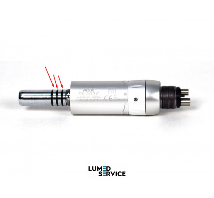 Ремкомплект 3 кільця на носик пневматичного мікромотора