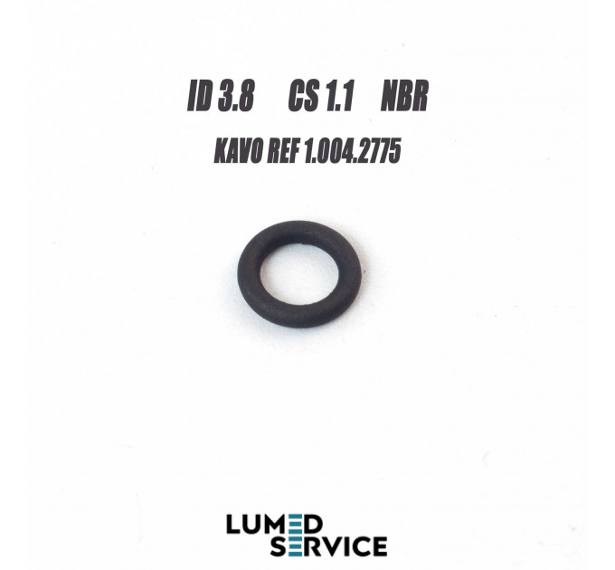 Кільце ущільнювальне 3,8×1,1 мм NBR для KAVO (Ref. 1.004.2775)