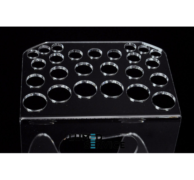 Підставка 25 шприців прозора для стоматологічних фотополімерних композитів