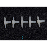 З’єднувач пластик трійник 3*5*3 мм для пневмошлангів у стоматологічних установках упаковка 5 шт