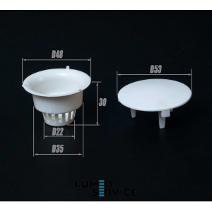 Сітка плювальниці глибина 30 мм діаметр 37 мм з пластиковою кришкою  для стоматологічної установки