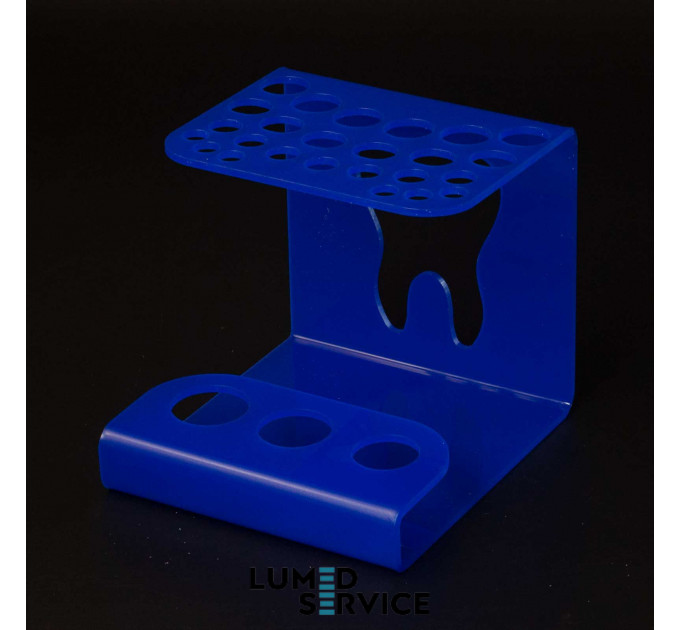 Підставка 25 шприців +3 баночки синя для стоматологічних фотополімерних композитів