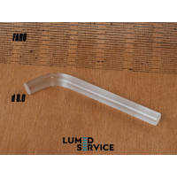 Світловод прозорий скляний Ø8 мм для фотополімерної лампи FARO