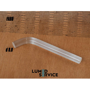 Світловод прозорий скляний Ø8 мм для фотополімерної лампи FARO