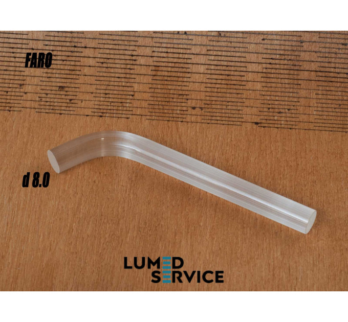 Світловод прозорий скляний Ø8 мм для фотополімерної лампи FARO