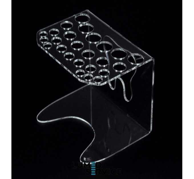 Підставка 25 шприців прозора для стоматологічних фотополімерних композитів