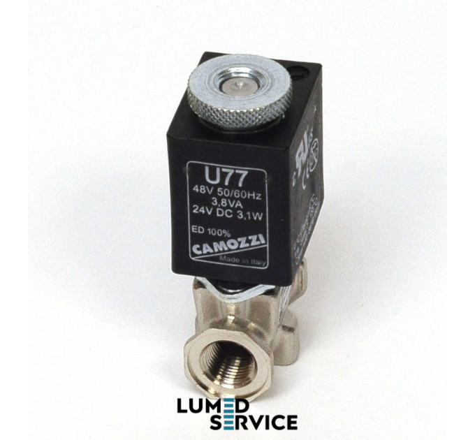 Клапан електромагнітний Camozzi 24В DC 1/8 для стоматологічної установки