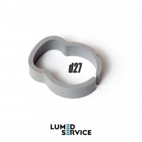 Пластиковий хомут d27 для дренажних труб стоматологічної установки