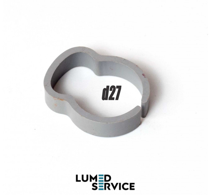 Пластиковий хомут d27 для дренажних труб стоматологічної установки