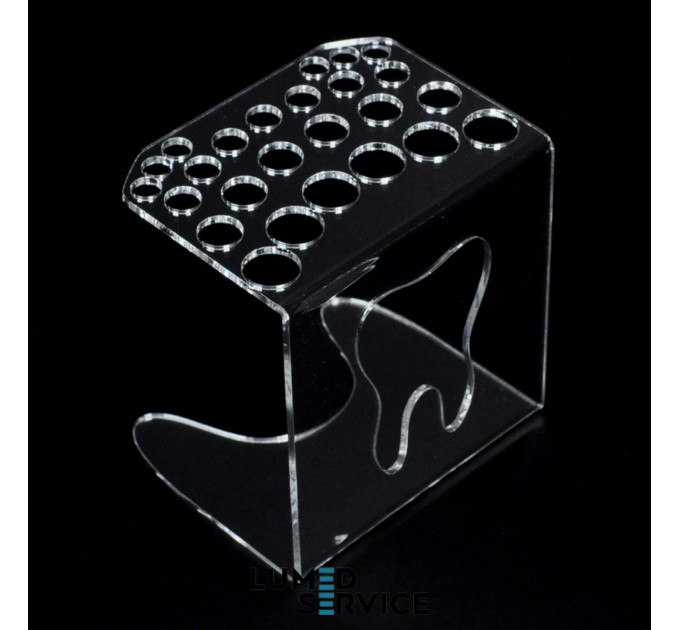 Підставка 25 шприців прозора для стоматологічних фотополімерних композитів